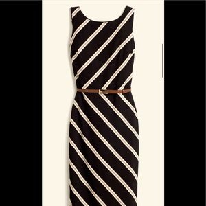 WBHM Diagonal stripe sheath dress size 4